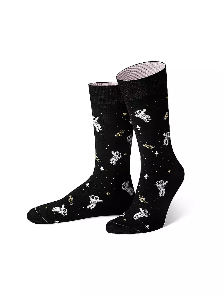 VON JUNGFELD | Socken ASTRONAUT black | schwarz