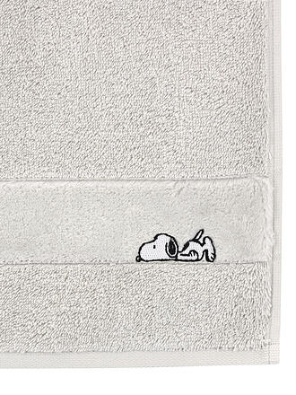 VOSSEN | Handtuch 50x100cm SLEEPY SNOOPY Pearl Grey