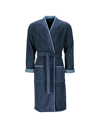 VOSSEN | Herren Bademantel L AMADEUS Navy Blue