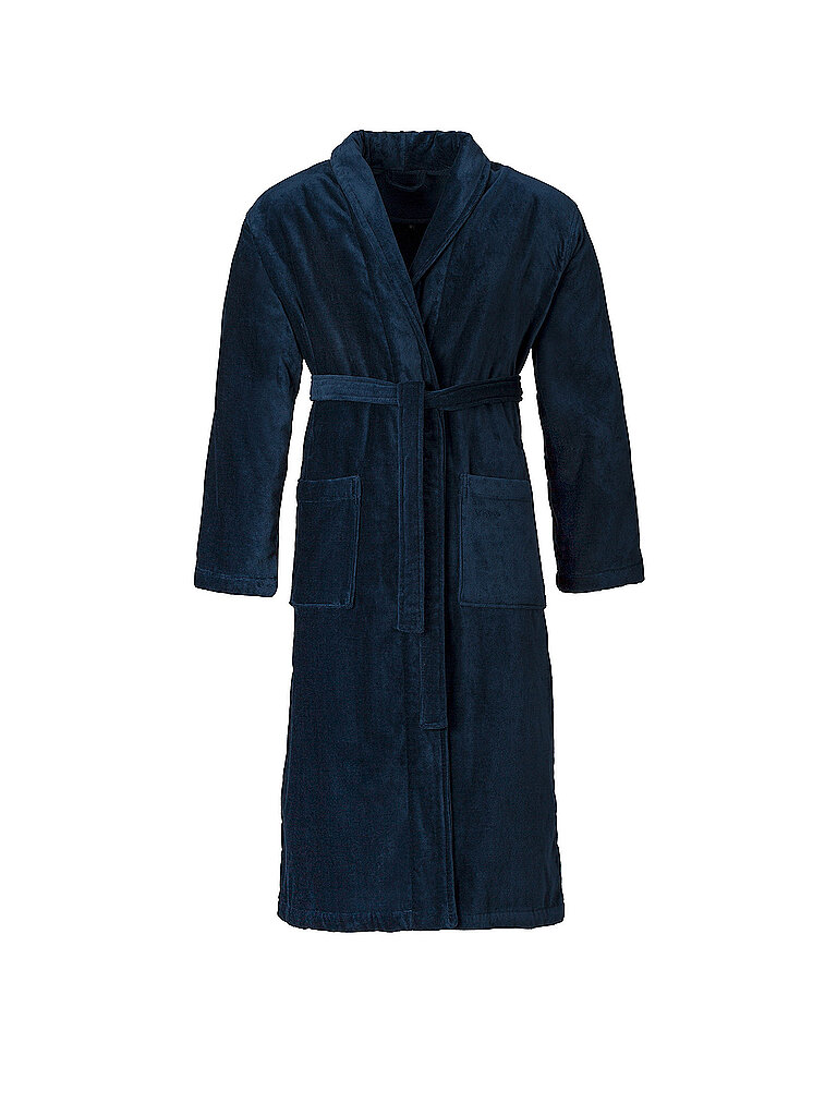 VOSSEN Unisex Bademantel FEELING-L Winternight dunkelblau | L