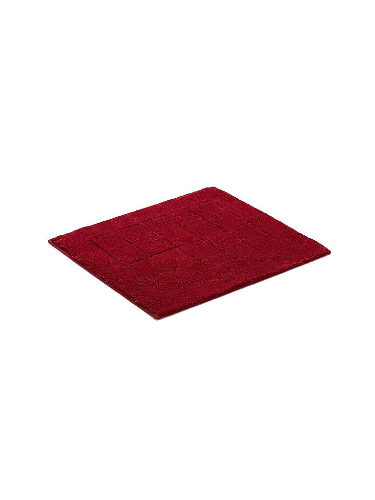 VOSSEN Badeteppich EXCLUSIVE 55x65cm Rubin dunkelrot