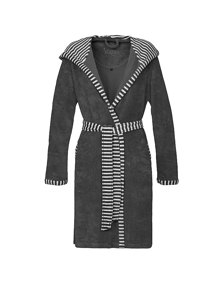 VOSSEN Damen Bademantel JUNO Graphit grau | XS