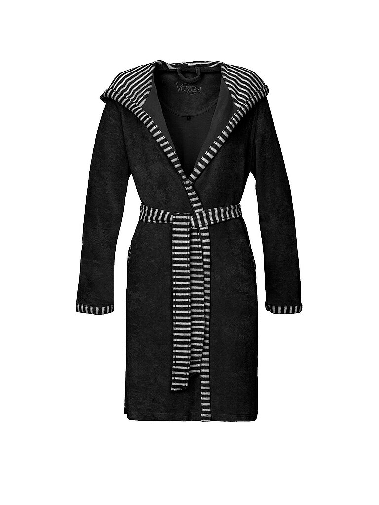 VOSSEN Damen Bademantel JUNO Schwarz schwarz | XS