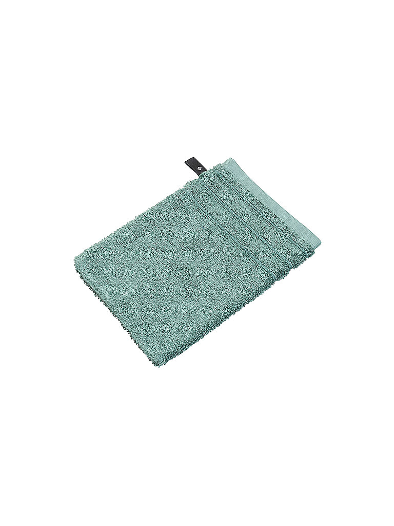 VOSSEN Waschhandschuh Vision 16x22cm Evergreen grün