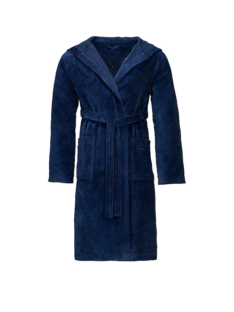 VOSSEN Unisex Bademantel TEXAS Winternight dunkelblau | XL