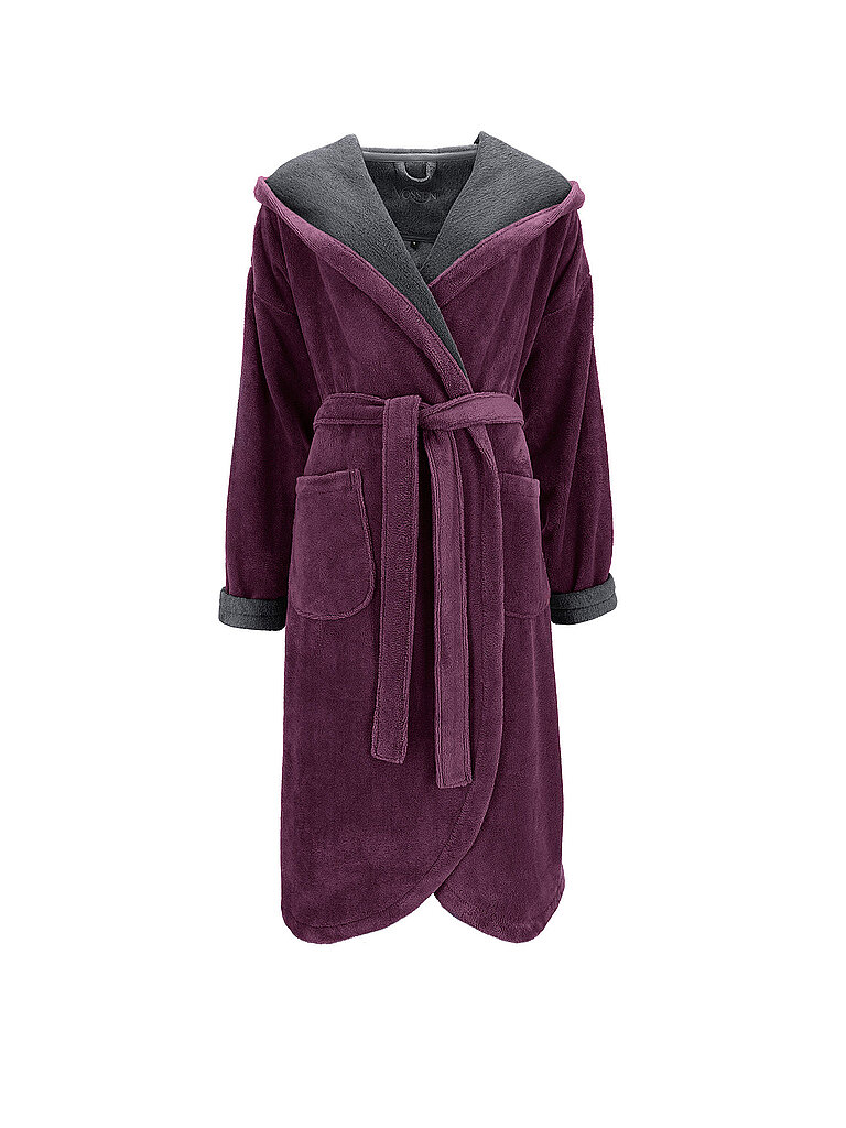 VOSSEN Damen Bademantel CARMEN Elderberry/Graphit  beere | XS