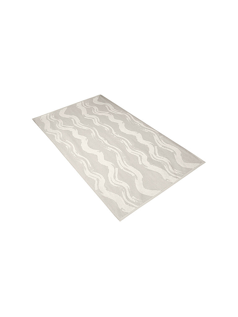 VOSSEN Velours-Strandtuch 100x180cm COAST LINSE Stone hellbraun