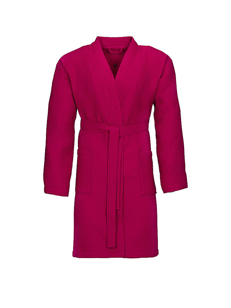 VOSSEN Unisex Bademantel ROM Cranberry pink | M