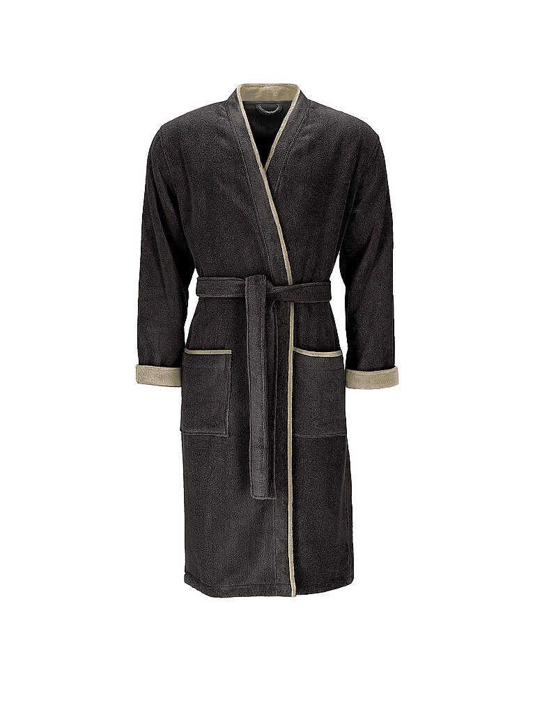 VOSSEN Herren Bademantel L AMADEUS Espresso braun | XXL