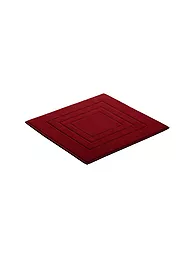 VOSSEN | Badteppich FEELING 60x60cm Flanell | dunkelrot