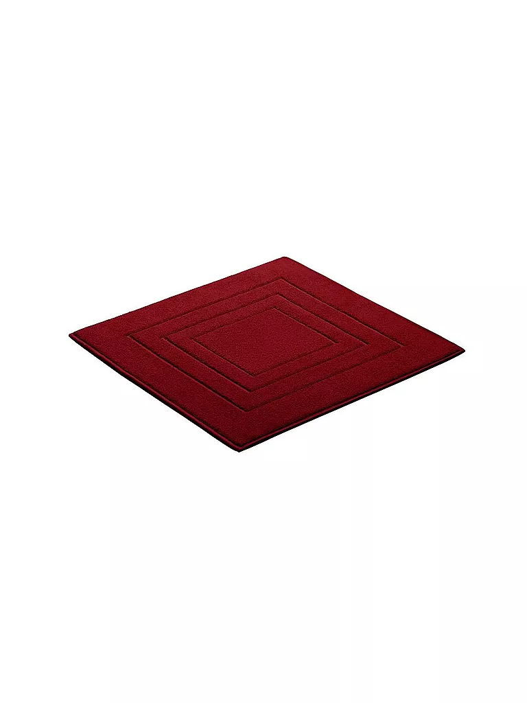 VOSSEN | Badteppich FEELING 60x60cm Rubin | rot