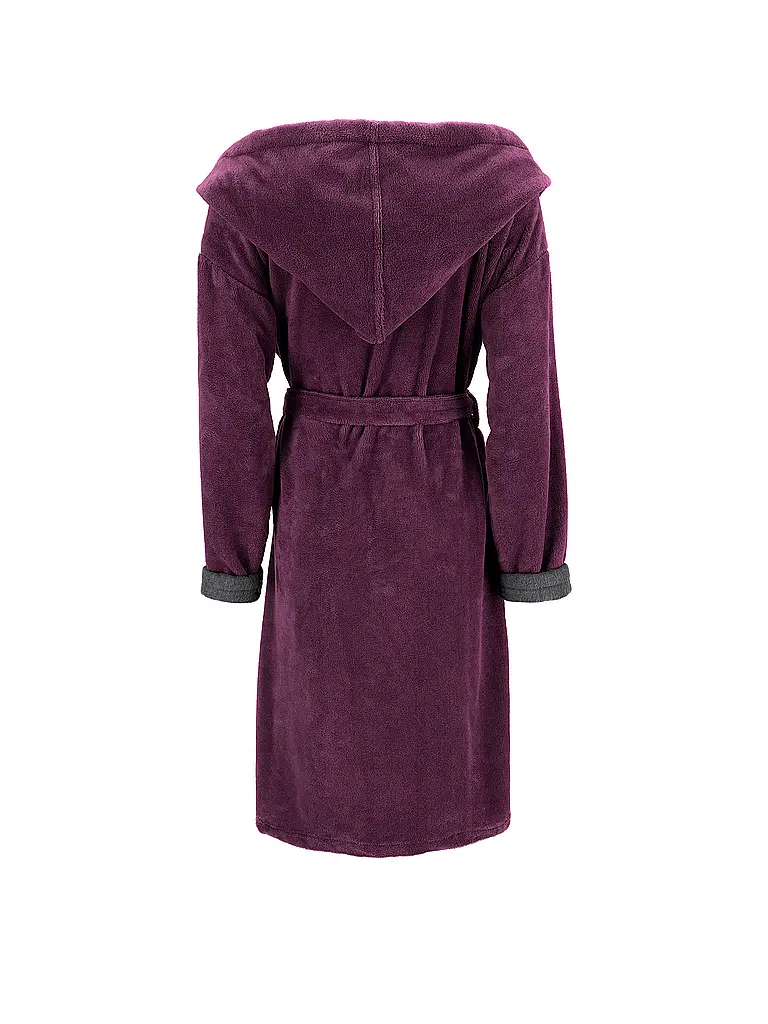 VOSSEN | Damen Bademantel CARMEN Elderberry/Graphit  | Beere