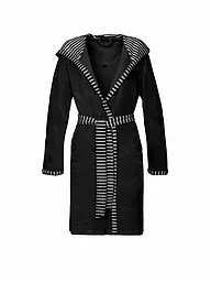 VOSSEN | Damen Bademantel JUNO Graphit | schwarz