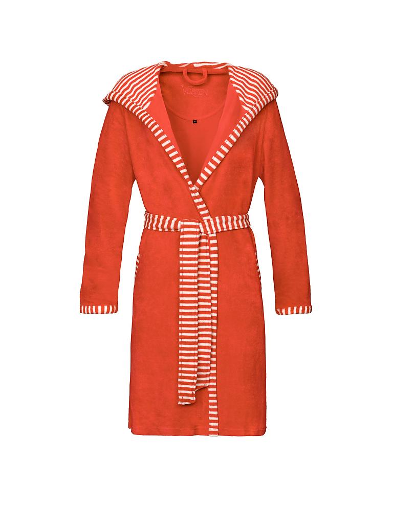 bademantel damen lang rot