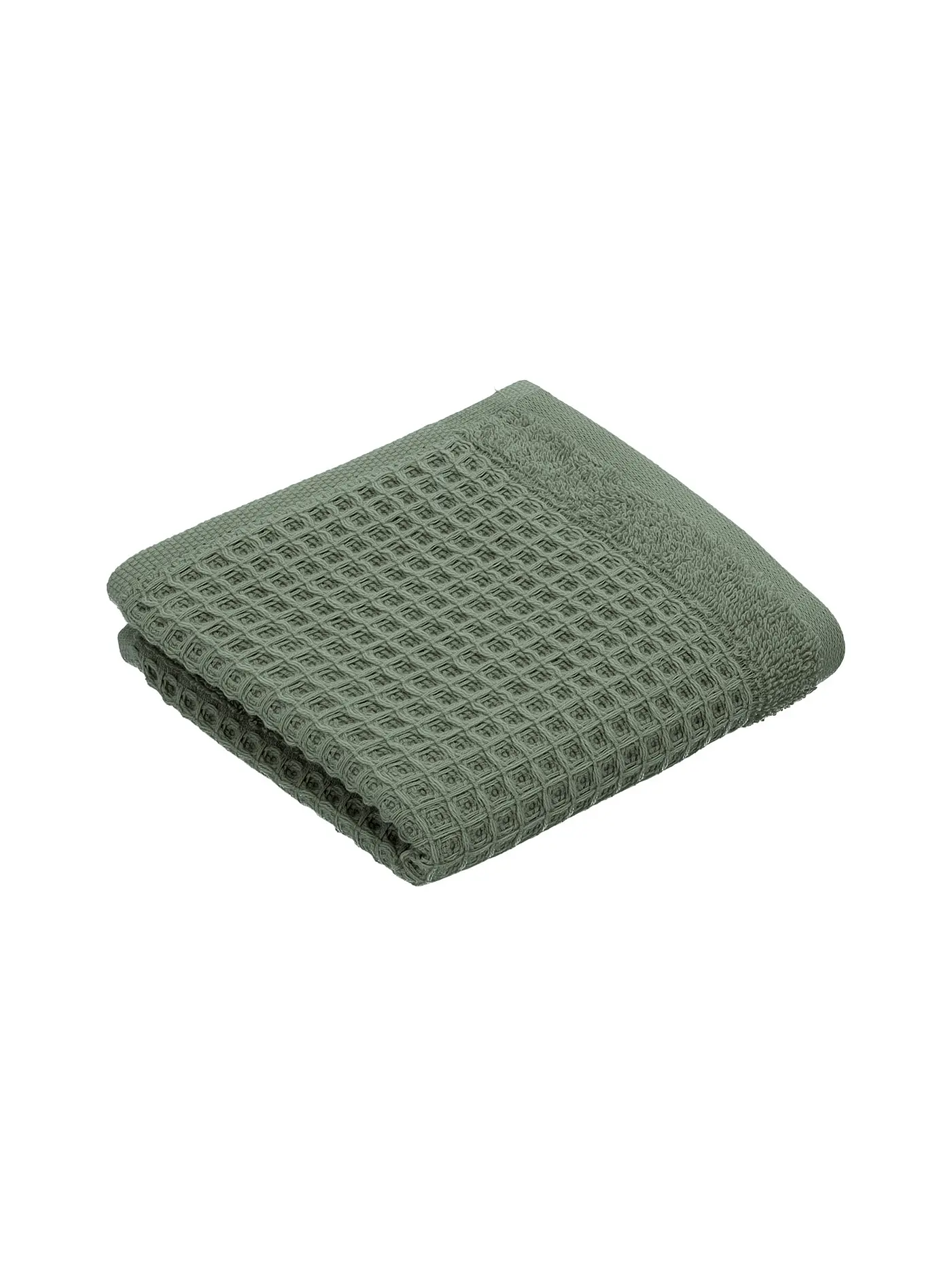 VOSSEN | Gästetuch 30x50cm SENSES Pearl Skin  | dunkelgrün