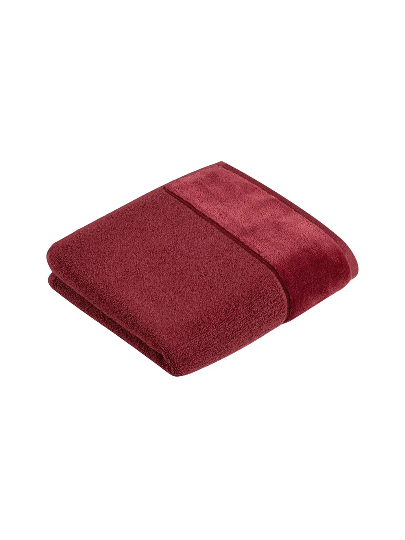 VOSSEN | Gästetuch PURE 40x60cm Berry | dunkelrot