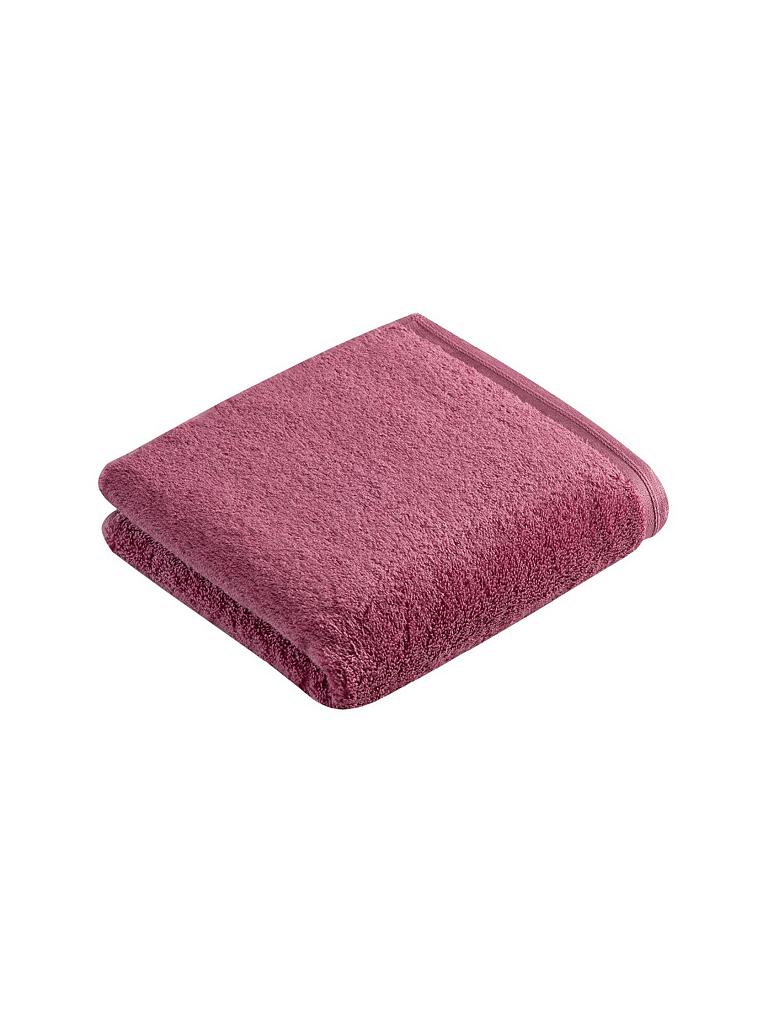 VOSSEN | Handtuch "Vegan Life" 50x100cm (Blackberry) | pink