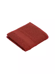 VOSSEN | Handtuch 50x100cm SENSES Raw Sugar | dunkelrot