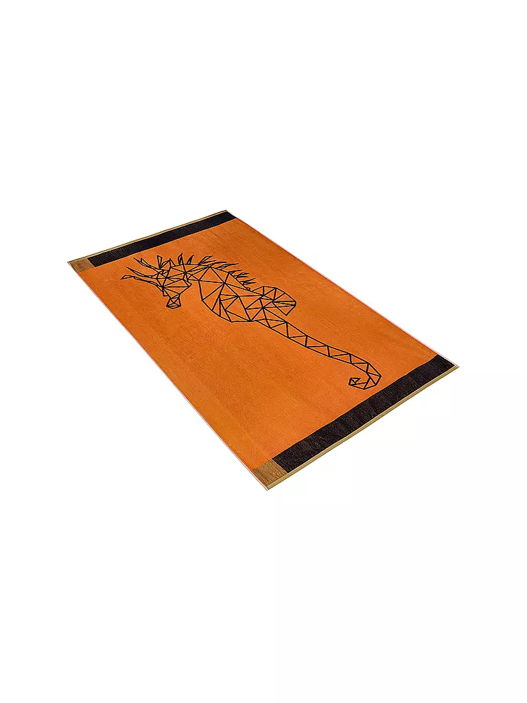 VOSSEN | Strandtuch 100x180cm SEAHORSE Orange | orange