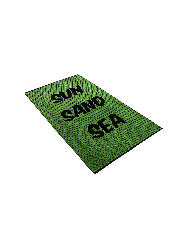 VOSSEN | Strandtuch 100x180cm Sun & Sand Green | grün
