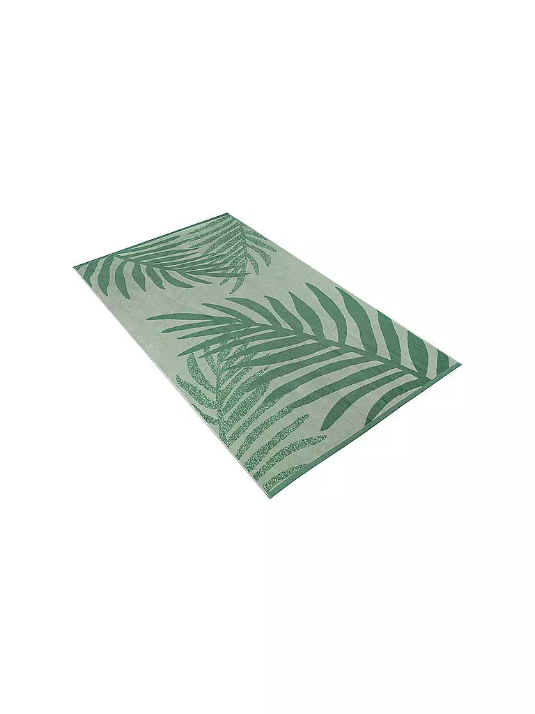 VOSSEN | Strandtuch PALM PARADISE 100x180cm Eucalyptus | hellgrün