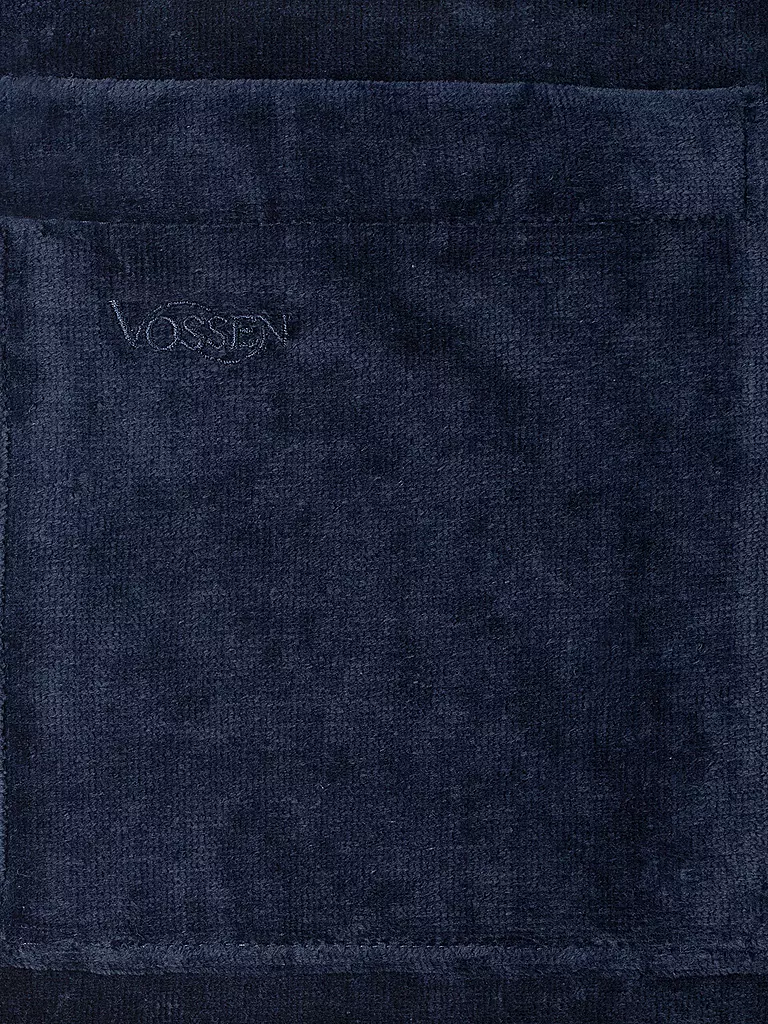 VOSSEN | Unisex Bademantel FEELING-L Winternight | dunkelblau