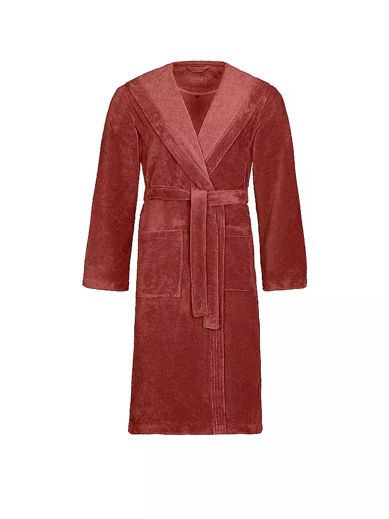 VOSSEN | Unisex Bademantel LYNN Terra | rot