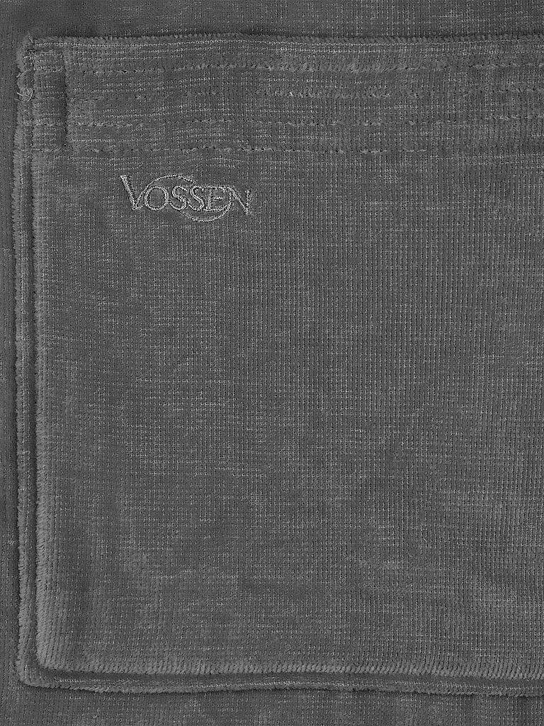VOSSEN | Unisex Bademantel TEXAS Flanell | blau