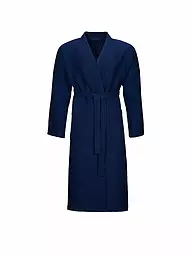 VOSSEN | Unisex Bademantel WELLINGTON-L | dunkelblau