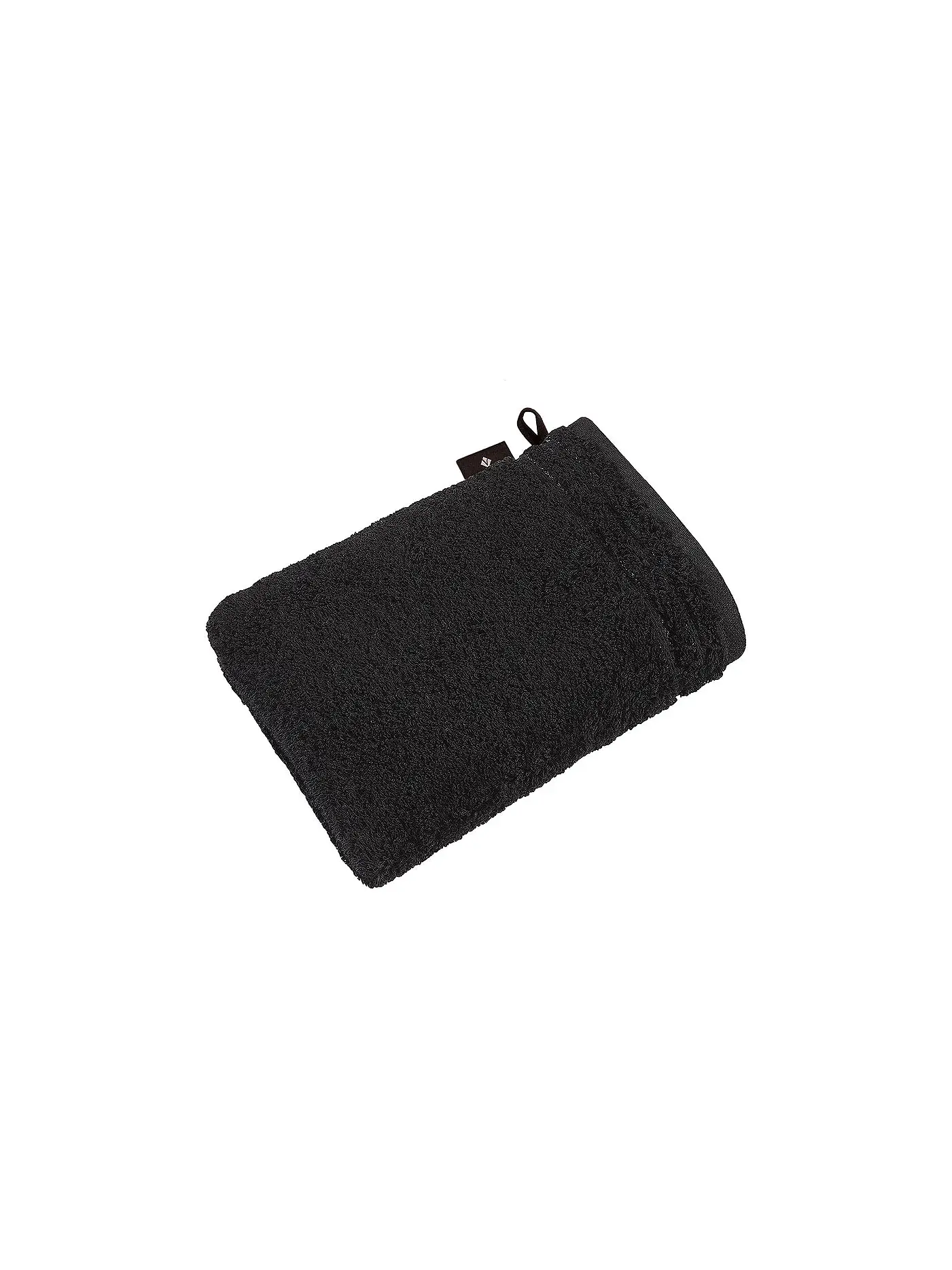 VOSSEN | Waschhandschuh CALYPSO FEELING 22x16cm Schwarz | schwarz