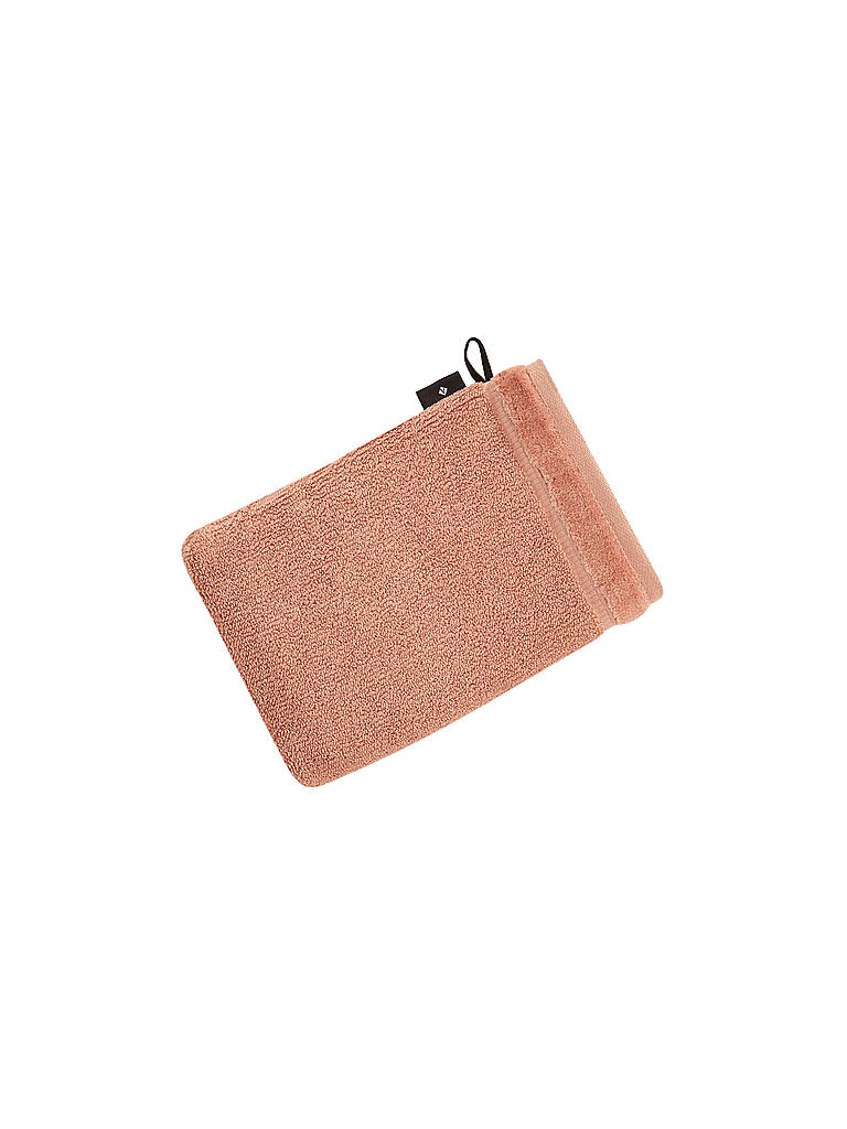 VOSSEN | Waschhandschuh Pure 16x22cm  Red Wood | rosa
