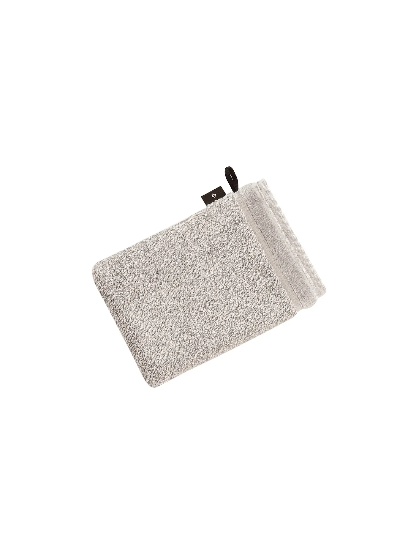VOSSEN | Waschhandschuh PURE 16x22cm  Red Wood | silber