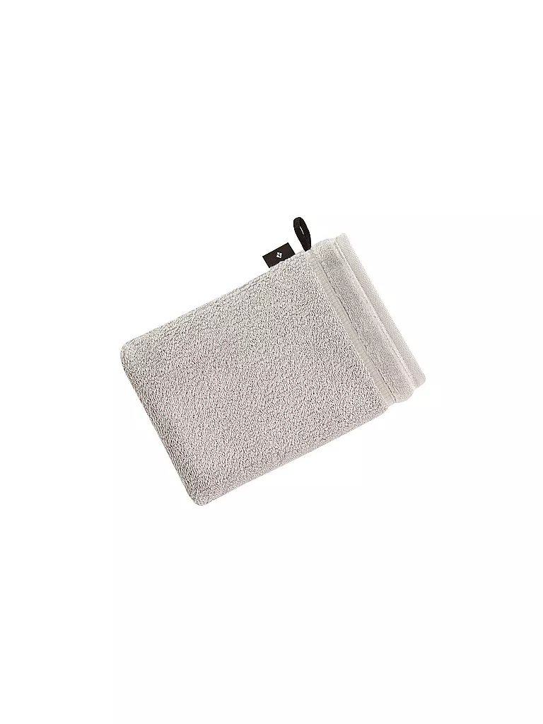 VOSSEN | Waschhandschuh PURE 16x22cm Stone | silber