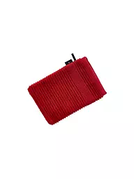 VOSSEN | Waschhandschuh TOMORROW 22x16m Weiss | rot