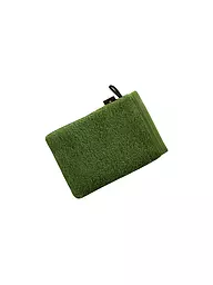 VOSSEN | Waschhandschuh VEGAN LIFE 16x22cm Clover  | dunkelgrün