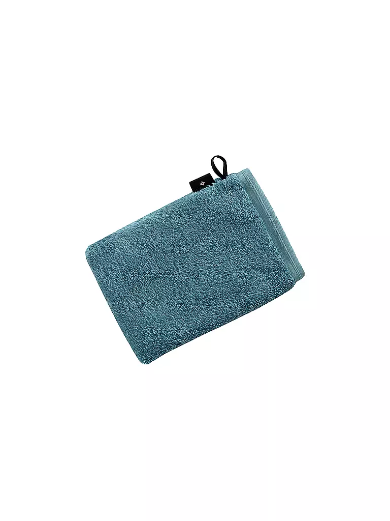 VOSSEN | Waschhandschuh Vegan Life 16x22cm Sea Shimmer | petrol