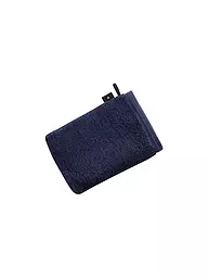 VOSSEN | Waschhandschuh VEGAN LIFE 16x22cm Clover  | dunkelblau