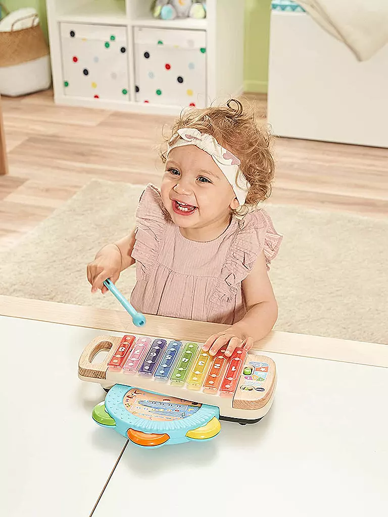 VTECH | Interaktives Holz-Xylofon mit Tamburin | keine Farbe