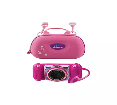 Vtech® KidiZoom Duo Pro, pink Kinderkamera (inklusive Tragetasche