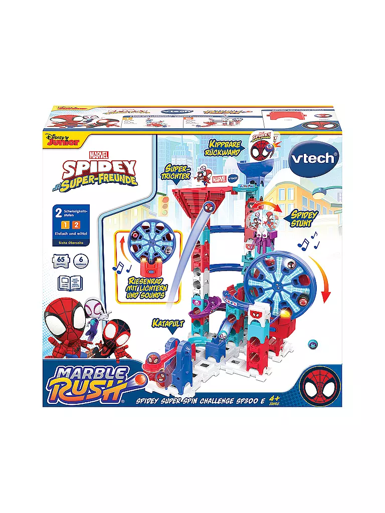 VTECH | Marble Rush - Spidey Super Spin Challenge SP300 E Kugelbahn | keine Farbe