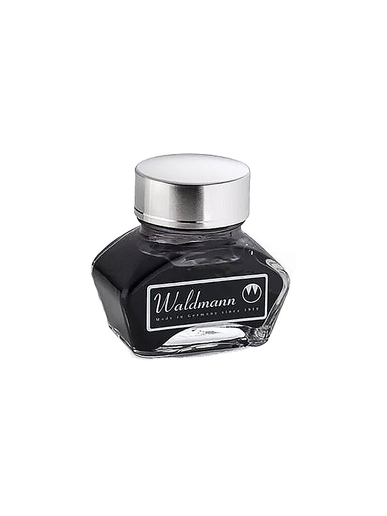 WALDMANN Tintenglas 30ml Schwarz  schwarz