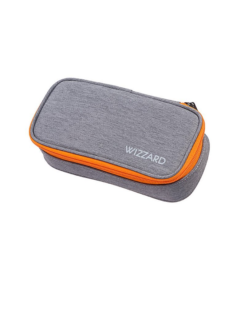 Schlampermäppchen WIZZARD grau orange 210 cm