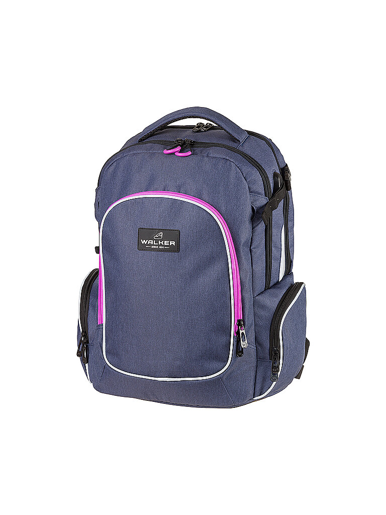 WALKER Schulrucksack Campus Evo Wizzard Blue Ivy Pink – Walker