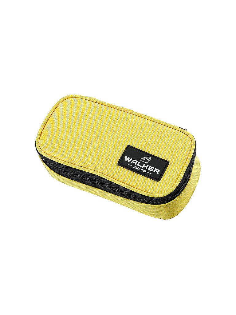 Walker Lifestyle Pencil Box Butter, Federmappe mit geräumigem Hauptfach und doppelseitiger Trennwand mit 20 Stiftfächern, wasser und schmutzabweisend, 21 x 10 x 6 cm