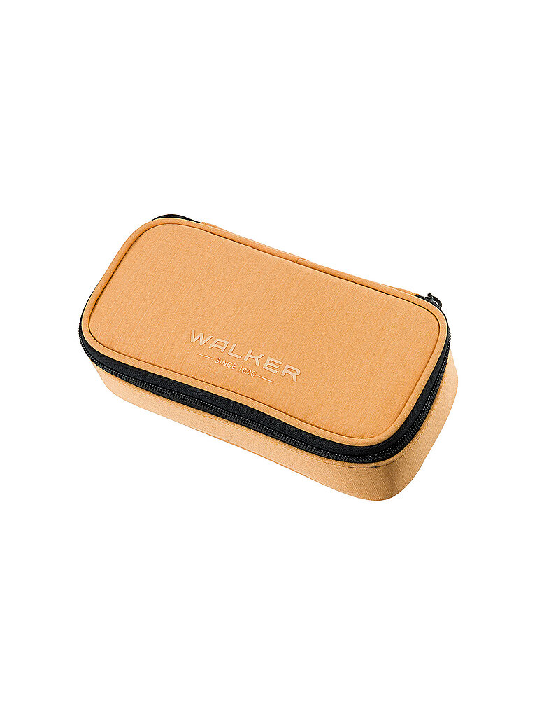 Walker 49262-026 - Pencil Box Peach, Federmäppchen mit Hauptfach, doppelseitiger Trennwand inkl. 20 Stifteschlaufen, Zippfach und Reißverschluss