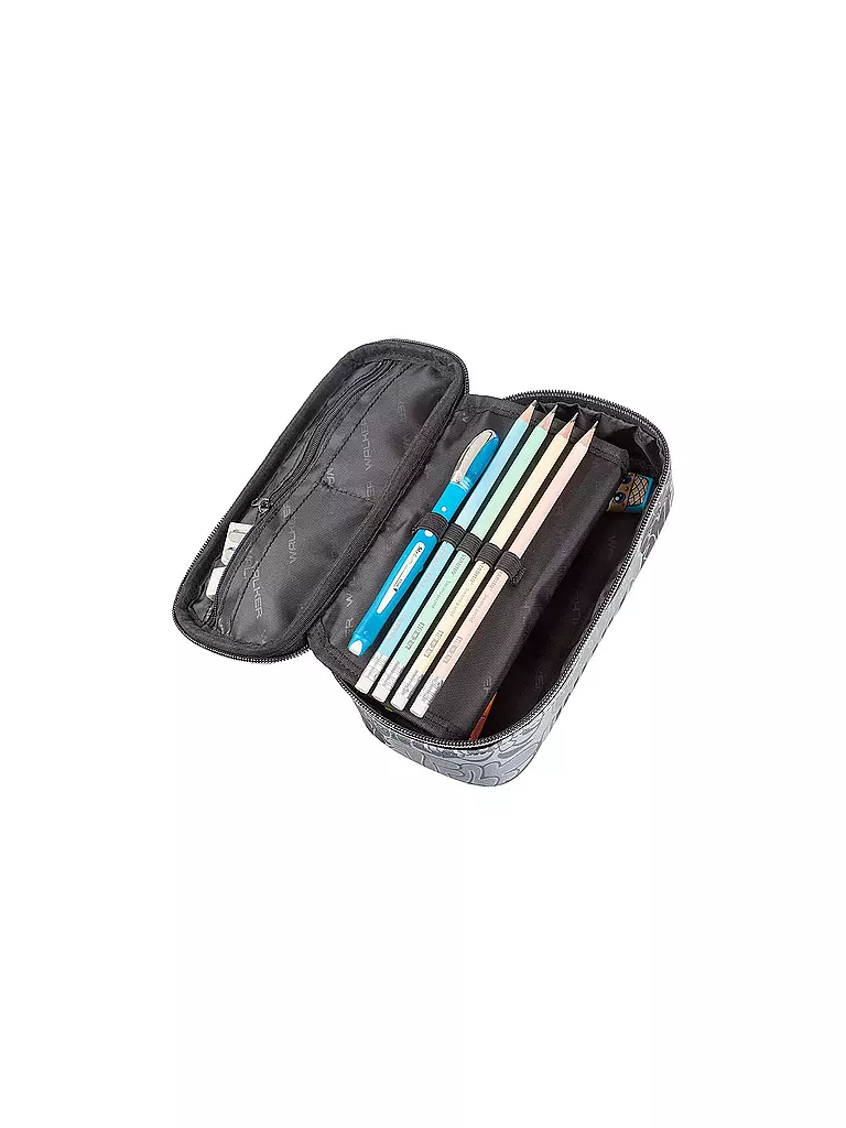 WALKER | Federmappe Pencil Box Wizzard Terra | grau