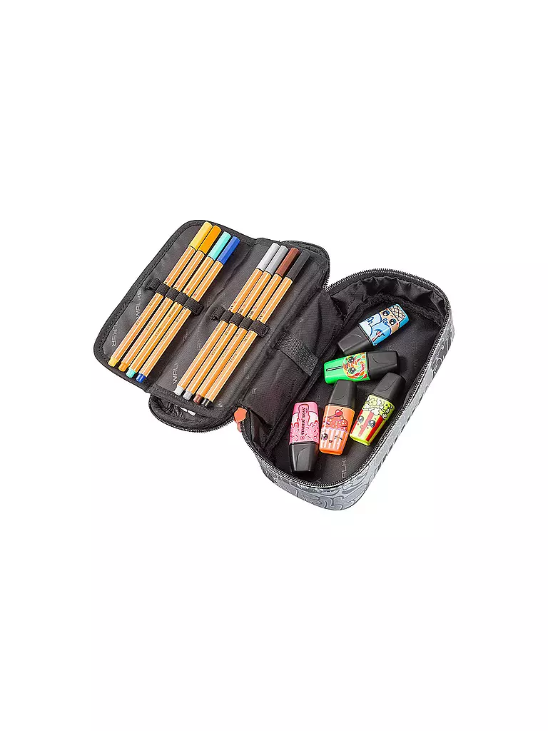 WALKER | Federmappe Pencil Box Wizzard Terra | grau