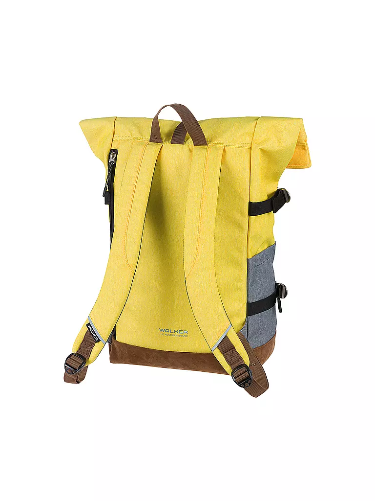 WALKER | Rucksack Roll Up Two Concept Butter and Grey | gelb