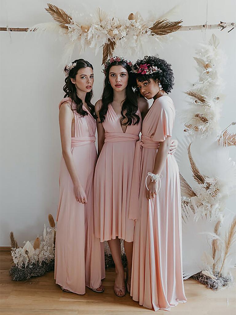 WE ARE FLOWERGIRLS | Cocktailkleid -  Wickelkleid | rosa