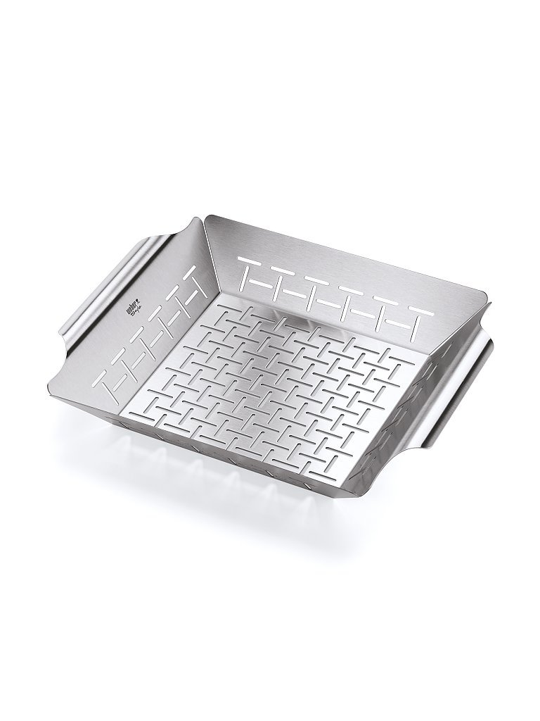 WEBER GRILL Gemüsekorb Weber® Style™ gross  silber – WEBER GRILL